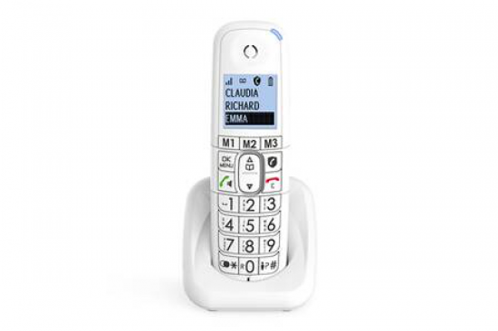 Teléfono inalámbrico Dect Alcatel VERSATIS XL 785, teclas grandes, blanco